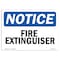 Signmission Safety Sign, OSHA Notice, 7" Height, Fire Extinguisher Sign, Landscape OS-NS-D-710-L-12605 - alternate 1